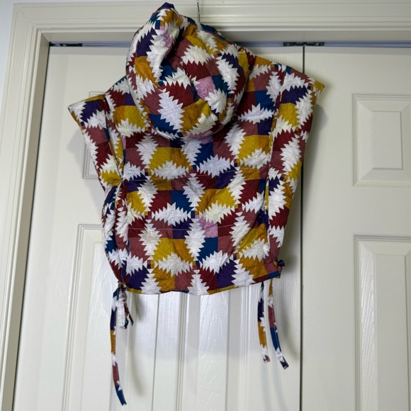 Isabel Marant Rare Multicolor Hoodia Cropped Puffer Vest Hooded Women’s One Size - Picture 13 of 16